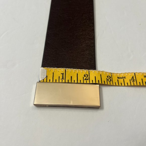 Vintage Ann Taylor leather belt and elastic belt with brass closure buckle - Picture 9 of 9